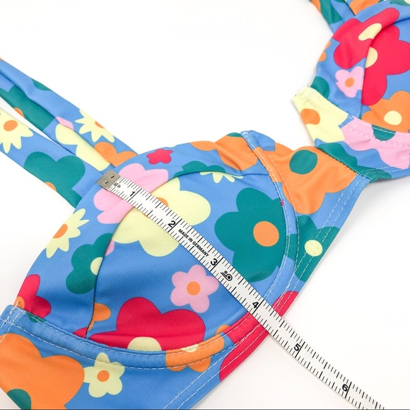 Floral Bikini | Flower Print Two Piece Swimsuit - Picture 11 of 13